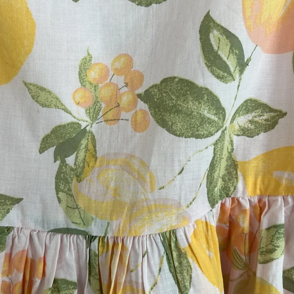 OshKosh B’gosh Lemon and Orange Dress Size 4T 100% cotton